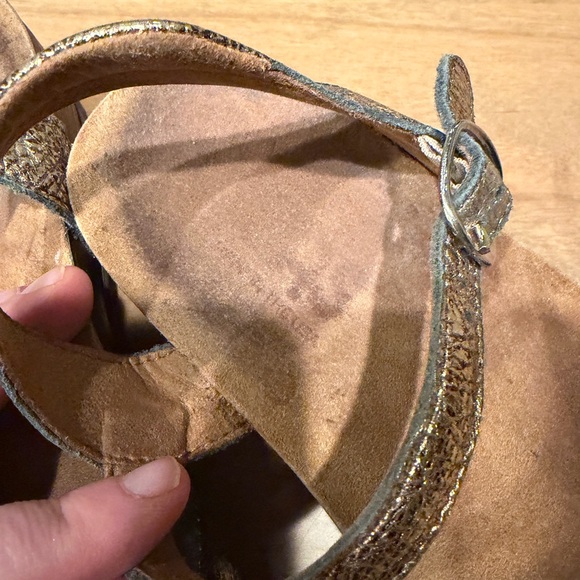 $195 SAS Pampa Toe Loop Sandal Metallic Women’s Size 6.5 - Picture 5 of 8